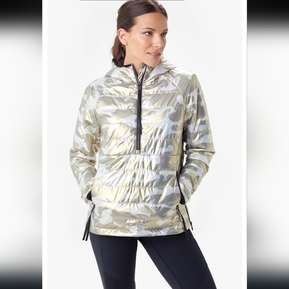 LOLE, Aviva Jacket, Gold Camo, Size XS